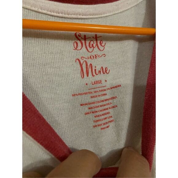 State Of Mine Naughty Is The New Nice Long Sleeve Top Size Large - Picture 3 of 5